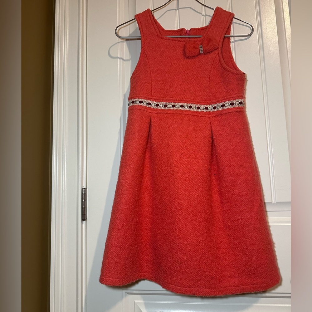 Pink-orange warm dress
